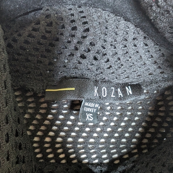 Kozan Black Mesh Turtleneck sz S - Picture 2 of 8